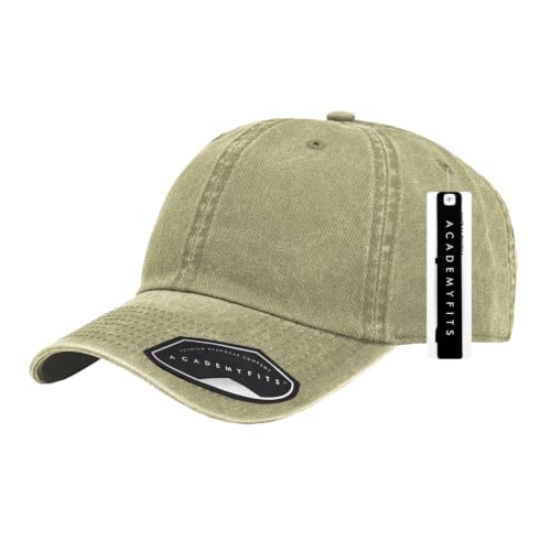 6 Panel Cotton Washed Dad Hat Strapback Baseball Cap #H2011PB - color: Beige #H2011pb