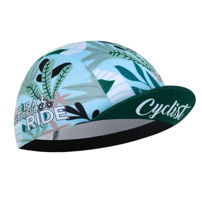 Cycling Cap for Man and Woman Cycling Hat Under Helmet-Polyester Breathable Sweat Absorbent - color: Flo-12