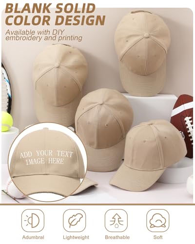 Handepo 24 Baseball Caps Adjustable - color: Khaki