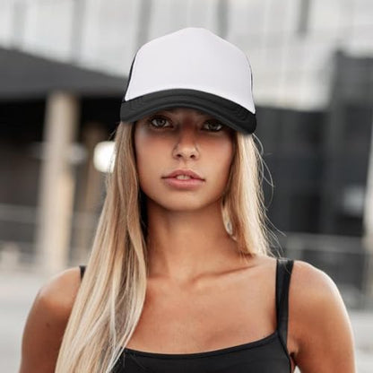 Ultrafun 10 Pack Trucker Hat Mesh Sublimation Blank Hats Adjustable Baseball Caps Hats for Men Women - color: Multicolor