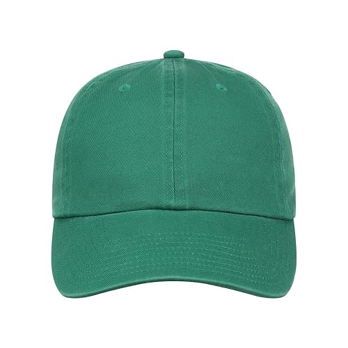 Lids Blank Baseline Dad Adjustable Strapback Hat - color: Kelly Green