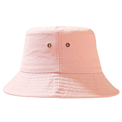 Unisex Bucket Hat Summer UPF 50+ Sun Protection Outdoor Beach Fishing Travel Hiking Hat - color: Pink