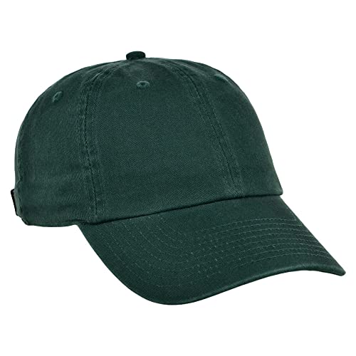 Lids Blank Baseline Dad Adjustable Strapback Hat - color: Dark Green