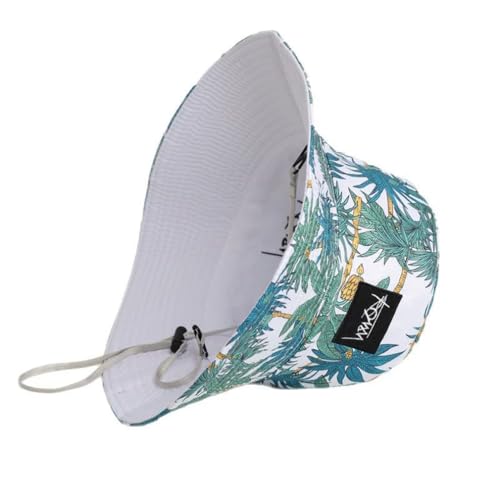 Quanhaigou Bucket Hats Unisex Summer Travel Beach Fisherman Cap for Men Women Teens - color: Coconut Palm