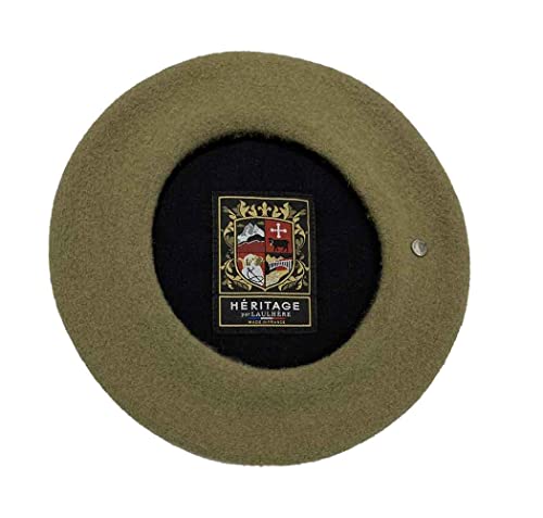 Laulhere Heritage Classiques Authentique Traditional French Wool Beret - color: Kaki