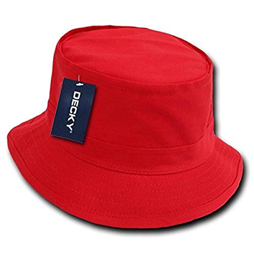 Decky Fisherman's Bucket Hat - color: Red, size: Small-Medium