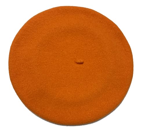 Laulhere Heritage Classiques Authentique Traditional French Wool Beret - color: Orange