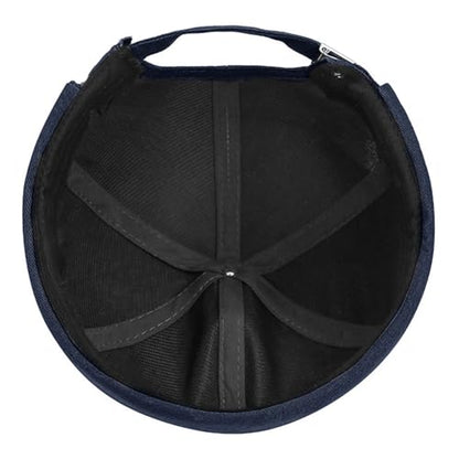 DIYDECAL Brimless Docker Cap,Skullcap Beanie, Retro Sailor Hat for Mens Womens - color: Navy Blue
