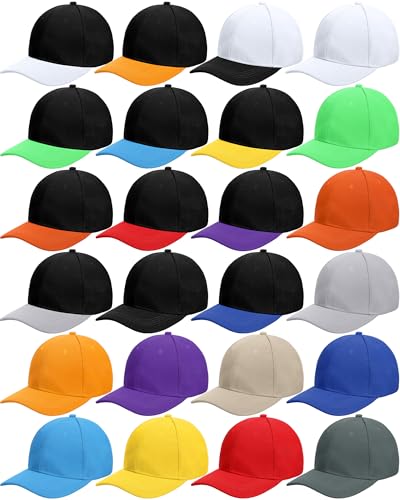 Handepo 24 Baseball Caps Adjustable - color: Multicolor
