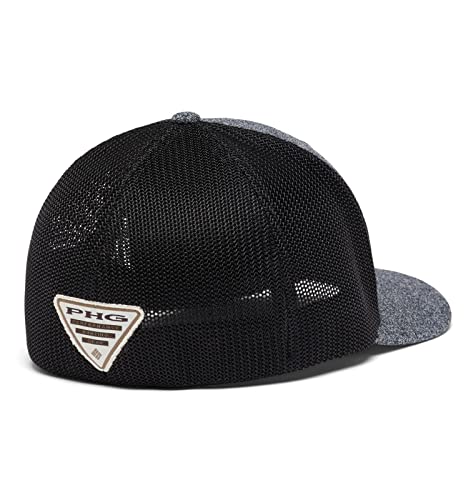 Columbia Unisex PHG Logo Mesh Ball Cap - color: Charcoal Heather/Dog, size: XX-Large