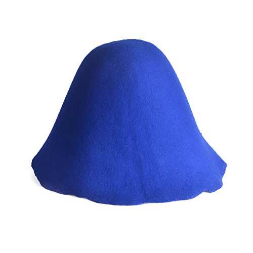 Wool Felt Cone Cloche Hood Millinery Hats Fascinators Block Base Body B107 - color: #8 Royal Blue