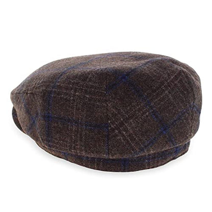 Belfry Wool Blend Tweed Flat Caps Mens Womens 5 Colors - color: Kaynebrown, size: XX-Large