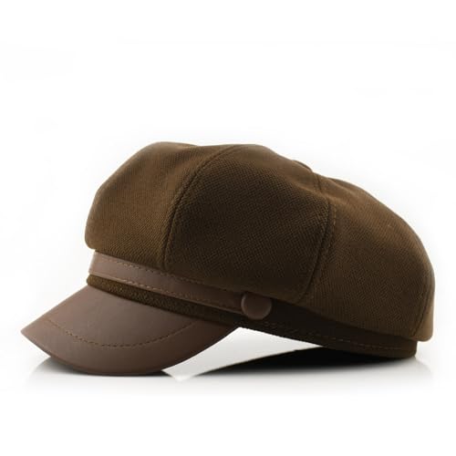 Newsboy Caps Fall Hats for Women Fashionable Vintage - color: T2-brown