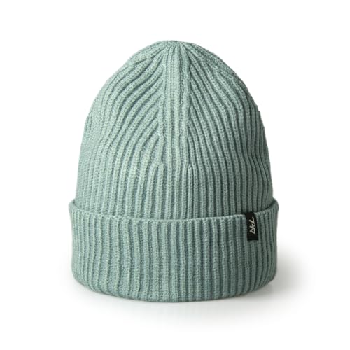 Fisherman Beanie Cuffed Knit Winter Hat Trawler Sailor Watch Cap Men Women - color: Ribbed (Aquastone)