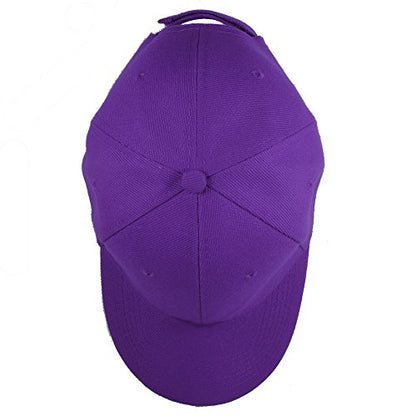 Gelante Plain Baseball Cap Adjustable Back Strap 3 PC - color: Purple