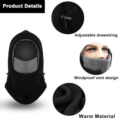 Balaclava Ski Mask for Men Women - Winter Thermal Face Mask Neck Gaiter