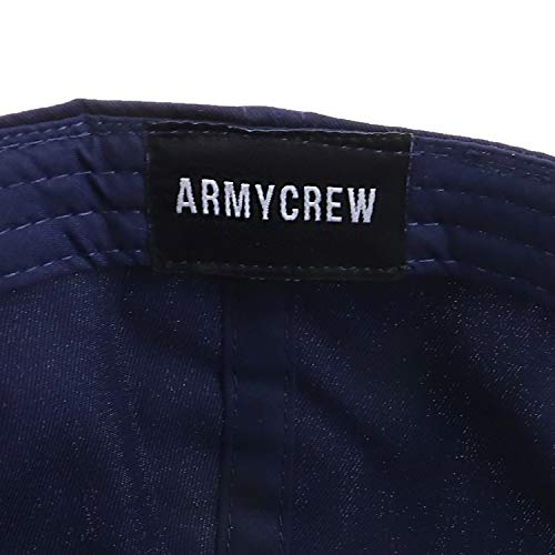 Armycrew XXL Oversize High Crown Adjustable Plain Solid Baseball Cap - color: Navy