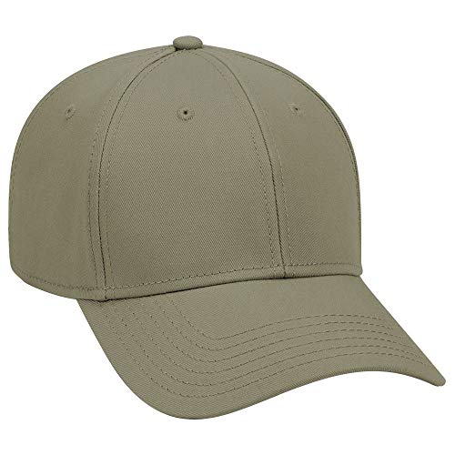 OTTO 6 Panel Low Profile Superior Cotton Twill Cap - color: Ol. Green