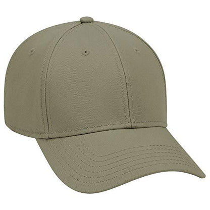 OTTO 6 Panel Low Profile Superior Cotton Twill Cap - color: Ol. Green