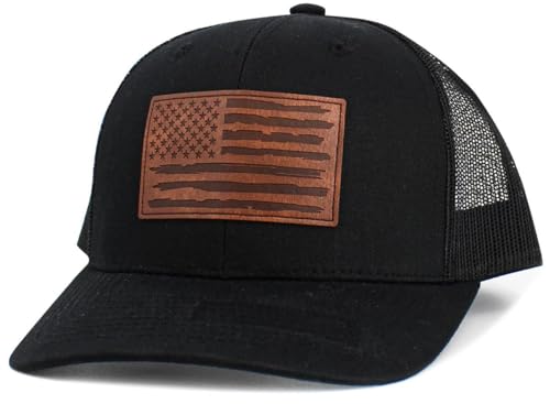 KBETHOS Flag USA America Military Thin Blue Line Thin Red Line Vintage Distressed Baseball Cap Dad Hat Unisex Adjustable… - color: Black Flag Patch Mesh