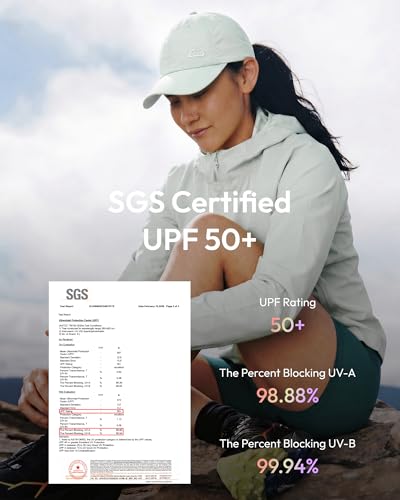 Jeasona UPF 50+ UV Protection Running Hat for Women, Lightweight Quick Dry Packable Sun Protection Baseball Cap - color: Green