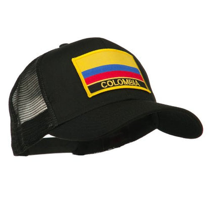 e4Hats.com South America Flag Letter Patched Mesh Cap - color: Colombia