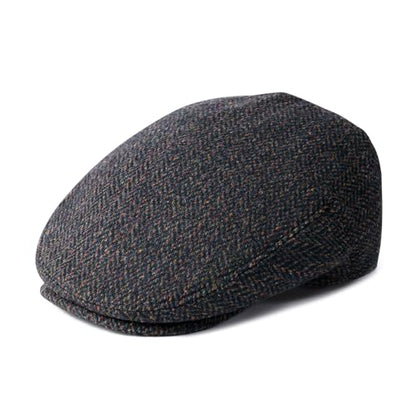 Men Wool Plaid Ivy Gatsby Newsboy Cap - color: Green/Brown, size: 7 7/8