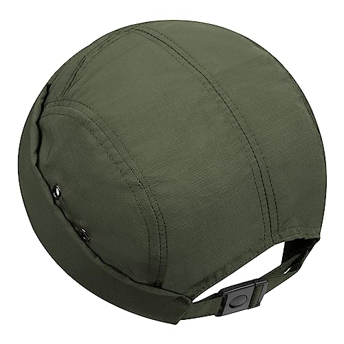 Clakllie Quick Dry Brimless Docker Cap for Men Summer Beanie Sailor Skullcap Lightweight Waterproof Adjustable No Brim Hat - color: S-dbh01-army Green