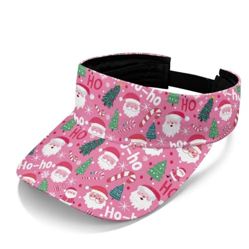 Cool Styles Sun Visor Hats 21.65~23.62 inches Adjustable Open-Top caps Quick-Dry Visor Cap - color: Christmas