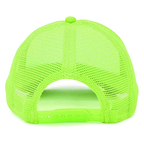 MR.R Sublimation Blanks Polyester Mesh Cap Mesh Hat Two Tone Trucker Summer Mesh Cap with Adjustable Snapback,2pcs per Pack - color: Green