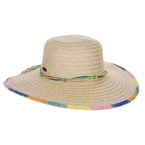 Panama Jack Women's Sun Hats - Paper Braid Straw, Assorted Styles - color: Pink Multicolor Sun Hat