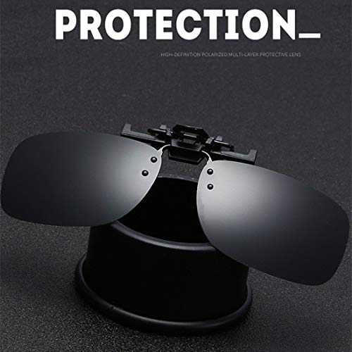 Clip on Flip up Polarized Lens For Prescription Glasses UV Protection Sunglasses (Clear lenses not Polarized) - color: 2n44 6pack Mixcolora