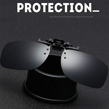 Clip on Flip up Polarized Lens For Prescription Glasses UV Protection Sunglasses (Clear lenses not Polarized) - color: 2n44 6pack Mixcolora