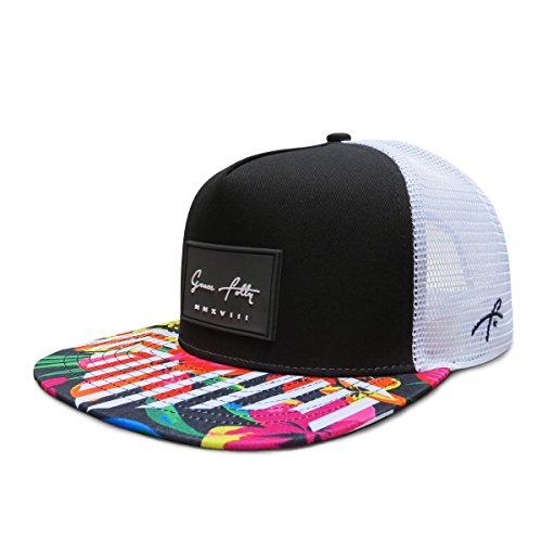 Grace Folly Trucker Hat for Men & Women. Snapback Mesh Caps - color: Floral