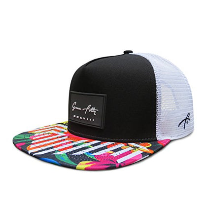Grace Folly Trucker Hat for Men & Women. Snapback Mesh Caps - color: Floral