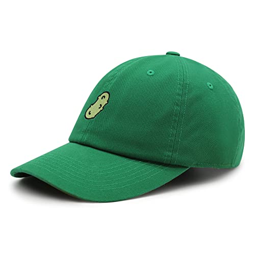JPAK Pickle Premium Dad Hat Embroidered Cotton Baseball Cap Dill Juice - color: Kelly Green