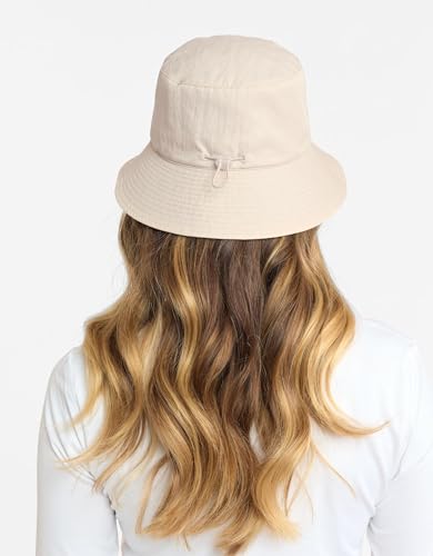 Solbari Unisex Bondi Bucket Hat UPF 50+ - color: Beige, size: Small-Medium