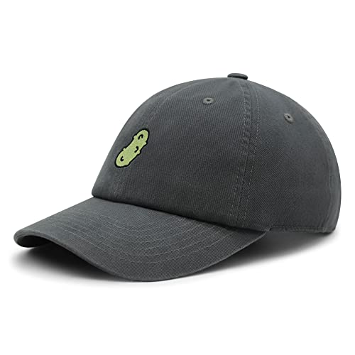 JPAK Pickle Premium Dad Hat Embroidered Cotton Baseball Cap Dill Juice - color: Dark Grey
