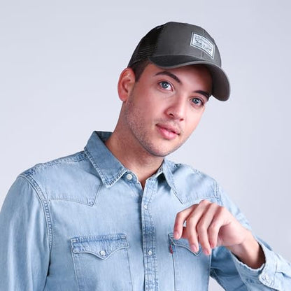 Levi's Men's Classic Style Logo Trucker Hat - Adjustable Lightweight - color: Olive