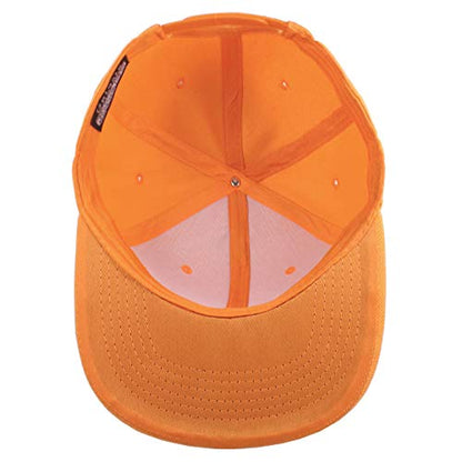 Gelante Plain Blank Flat Brim Adjustable Snapback Baseball Caps LOT 6 Pack - color: Orange
