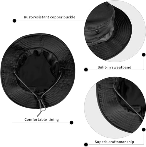 Sun Hats for Men Women Bucket Hat UPF 50+ Boonie Hat Foldable UV Protection Hiking Beach Fishing Summer Safari - color: 1pack-green Camo