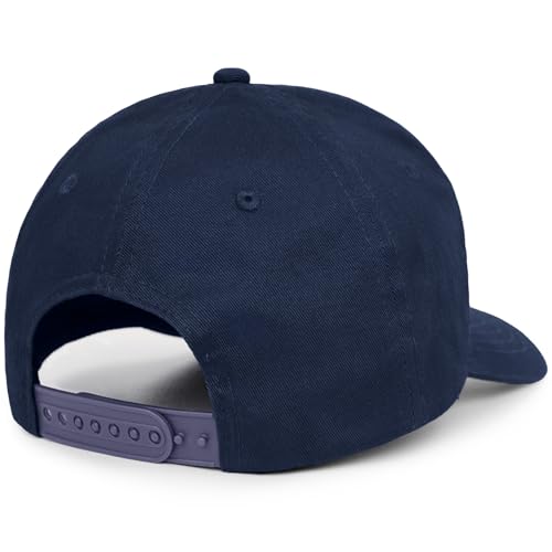 American Flag Baseball Cap for Men Women, Flag Embroidery & Adjustable Fit - color: Dark Blue