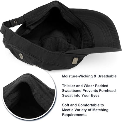 Loneshark Water Resistant Military Hat Quick Dry Cadet Cap Army Flat Top - color: Square-logo-black