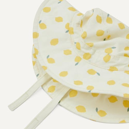 Amazon Essentials x Sofia Grainge Unisex Babies' Cotton Bucket Hat - color: Yellow Lemon, size: 12-24 Months