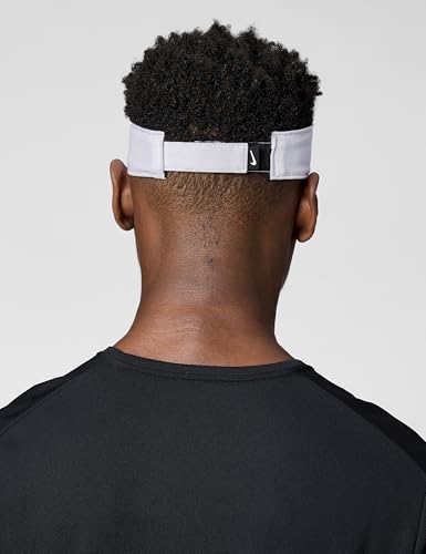 Nike Unisex Adult Dri-FIT Ace Visor Hat | Mens and Womens - color: White/Anthracite/Black, size: Medium-Large