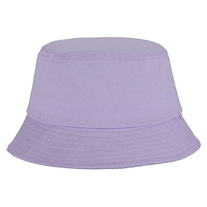 Umeepar Unisex 2 Pack Cotton Bucket Hat Packable Sun Hat for Men Women - color: Pink +Purple