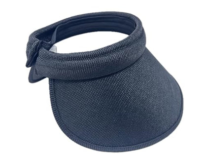 PRO.FASHION Women's Summer Sun Visor with Ear Coverage, 10" Wide Brim, Clip on Beach Hat Golf Cap,Wide Headband, Light Weight