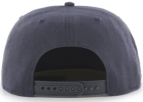 47 MLB Sure Shot Captain Hat Adjustable Structured 6-Panel Snapback Hat Cap, Adult One Size Fits All - color: Boston Red Sox