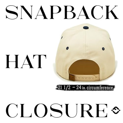 Funky Junque Adult Trucker Snapback Hat 2-Tone Baseball Cap - color: American Flag - Navy/Beige