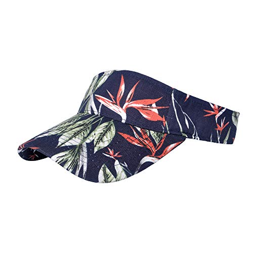 ZLYC Print Sports Sun Visors for Women Girls - color: Black
